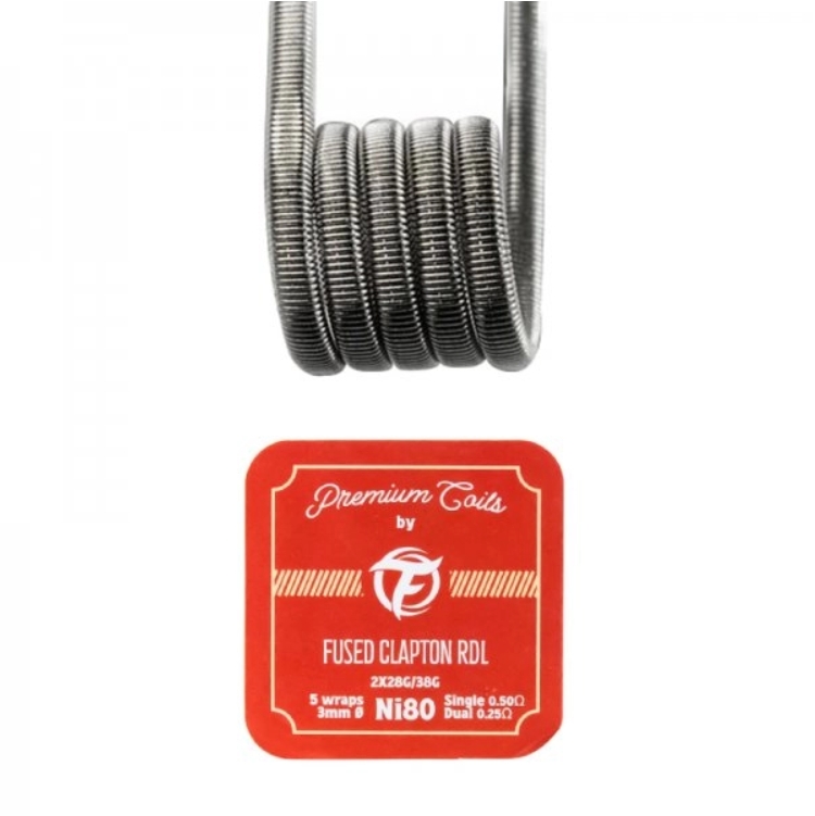 Fused Clapton RDL Ni80 0.50Ω New