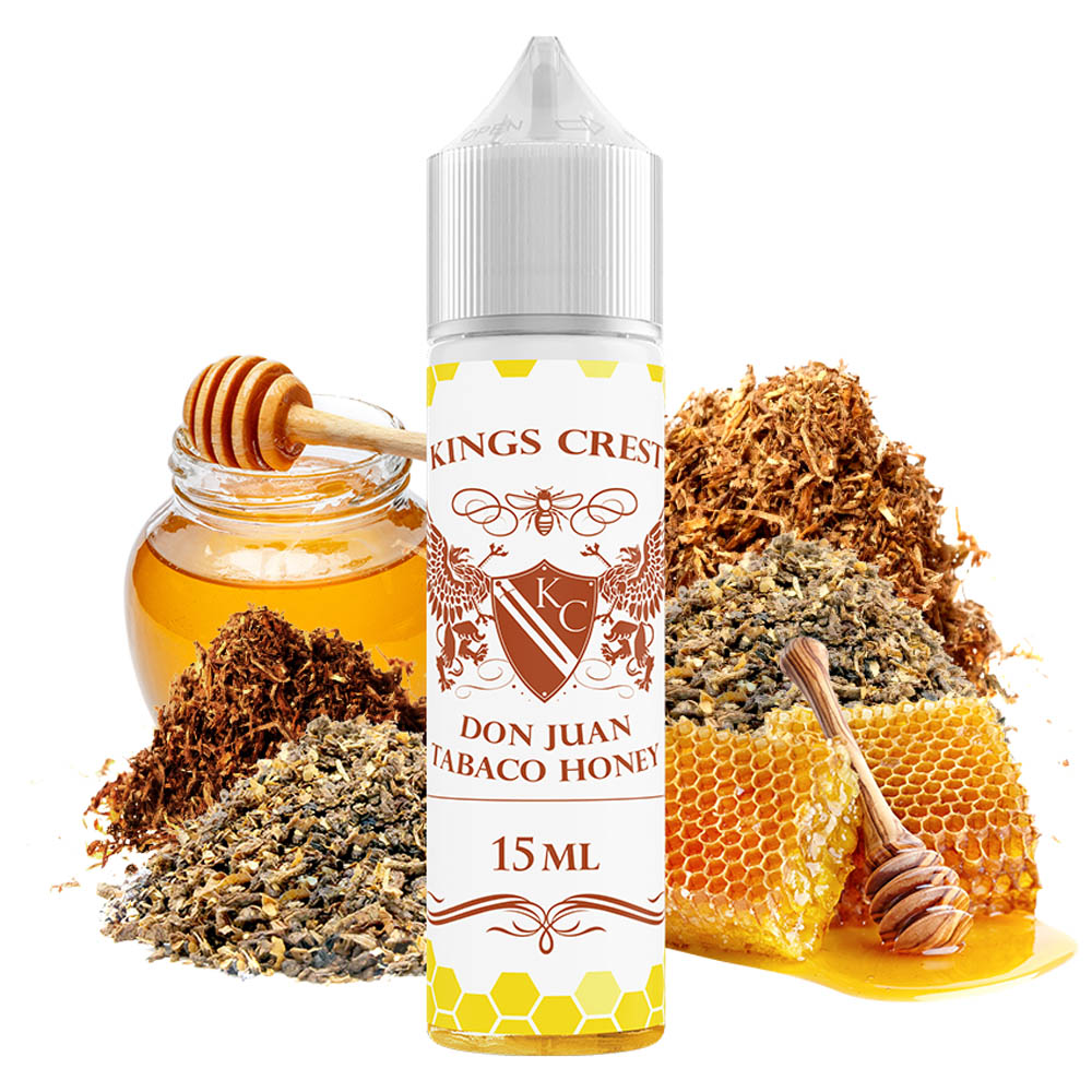 Kings_Crest_Don_Juan_Honey_15ml_Longfill_with_ingredients