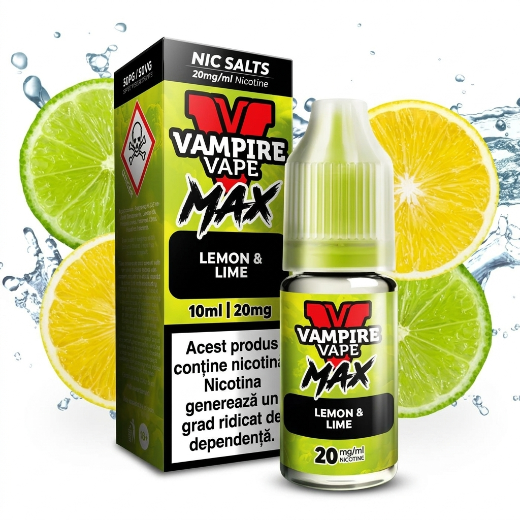 Vampire Vape Max Lemon Lime Lichid Vampire Vape MAX 20mg 10ml - Lemon Lime
