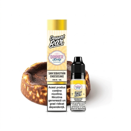 Lichid Dinner Lady 20mg nicotina, 10 ml - San Sebastián Cheesecake