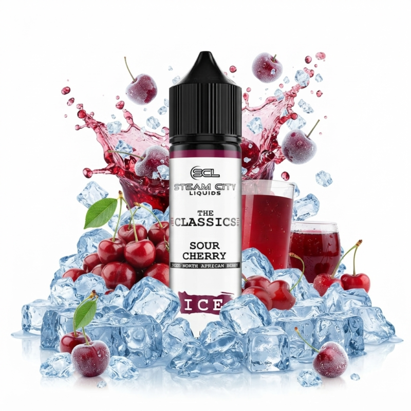 Longfill Steam City 10ml/60ml - Sour Cherry Ice