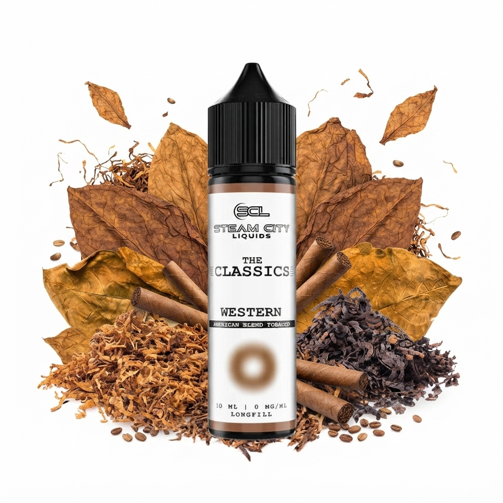 Western 1060ml The Classics by Steam City Longfill Steam City 10ml/60ml - Western