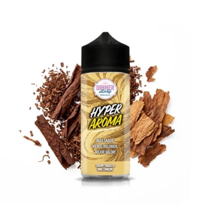 Longfill Dinner Lady Hyper 10ml/120ml - Cream Tobacco