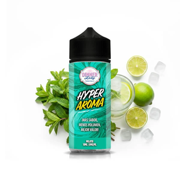 dinner-lady-hyper-mojito-longfill-10ml Longfill Dinner Lady Hyper 10ml/120ml - Mojito