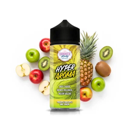 Longfill Dinner Lady Hyper 10ml/120ml - Pineapple Kiwi Apple